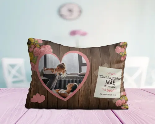Presente Especial Mãe Kit Caneca de Cerâmica+ Almofada 20x30