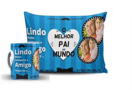 Presente dia dos Pais c/ foto kit Papai