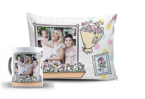 Presente Mãe Lembrança Dia das Mães Kit Personalizado Foto