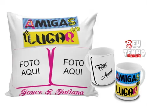 Presente personalizado Amigas Em 1° Lugar com foto