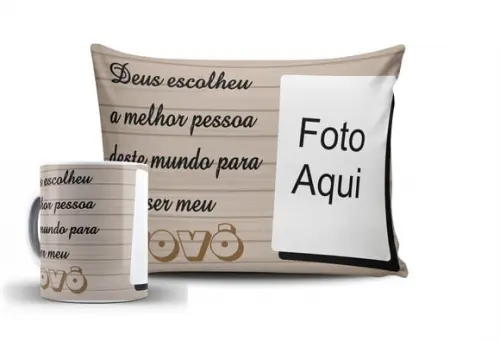 Presente Personalizado Vovô Presente com Foto Melhor Vovô Vô