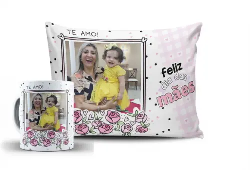 Presente Vovó É Mãe Personalizado com Foto Dia das Mães Vó