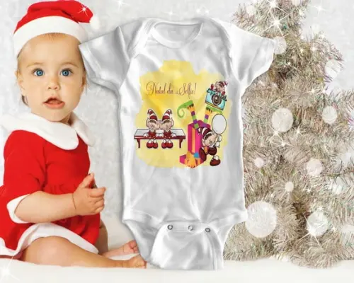 Roupa bebê meu primeiro natal body meu primeiro natal