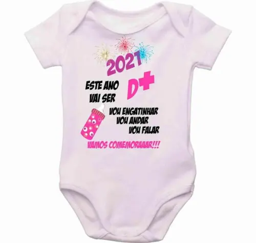 roupa de bebe ano novo roupinha 2021 Body ano novo bori Bebê