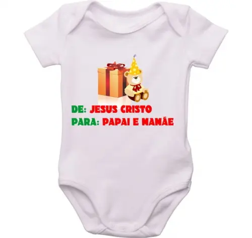 Roupa bebê presente de Jesus no natal é o bebê