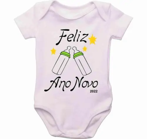 Roupa personalizada Feliz Ano Novo 2022