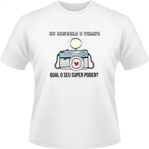 T shirt Fotografo Profissão Super Poder