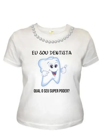 T shirt Enferemeira Profissão c/Pérolas