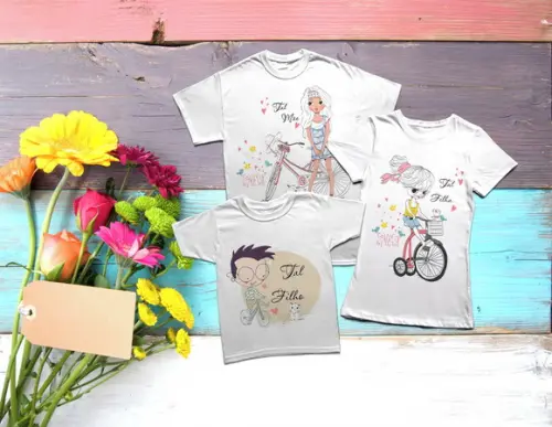tal mãe tal filha kit de camisetas mãe e filha filho