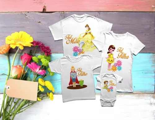 tal mãe tal filha kit de camisetas mãe e filha filho realeza