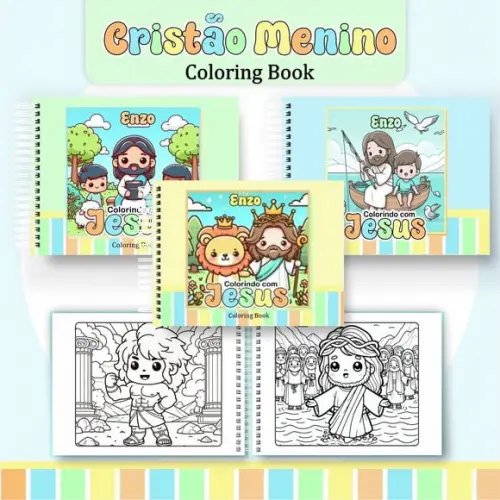 Livro de Colorir Menino Cristão ( Arquivo Digital )