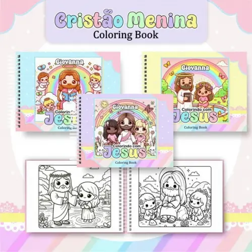 Livro de Colorir Menina Cristã (arquivo Digital )