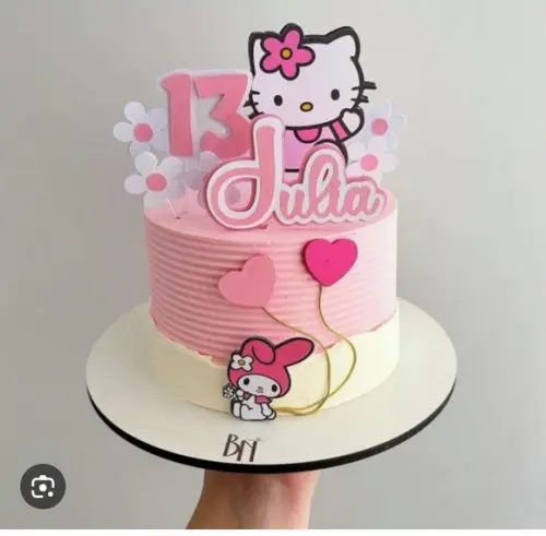 Topo de Bolo Hello Kitty