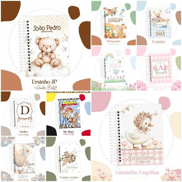 Arquivo de Corte 10 Temas Caderneta e Livro Bebê Pdf/png 9297