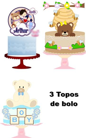 Arquivo de Corte 3 Topos de Bolo Studio #5674