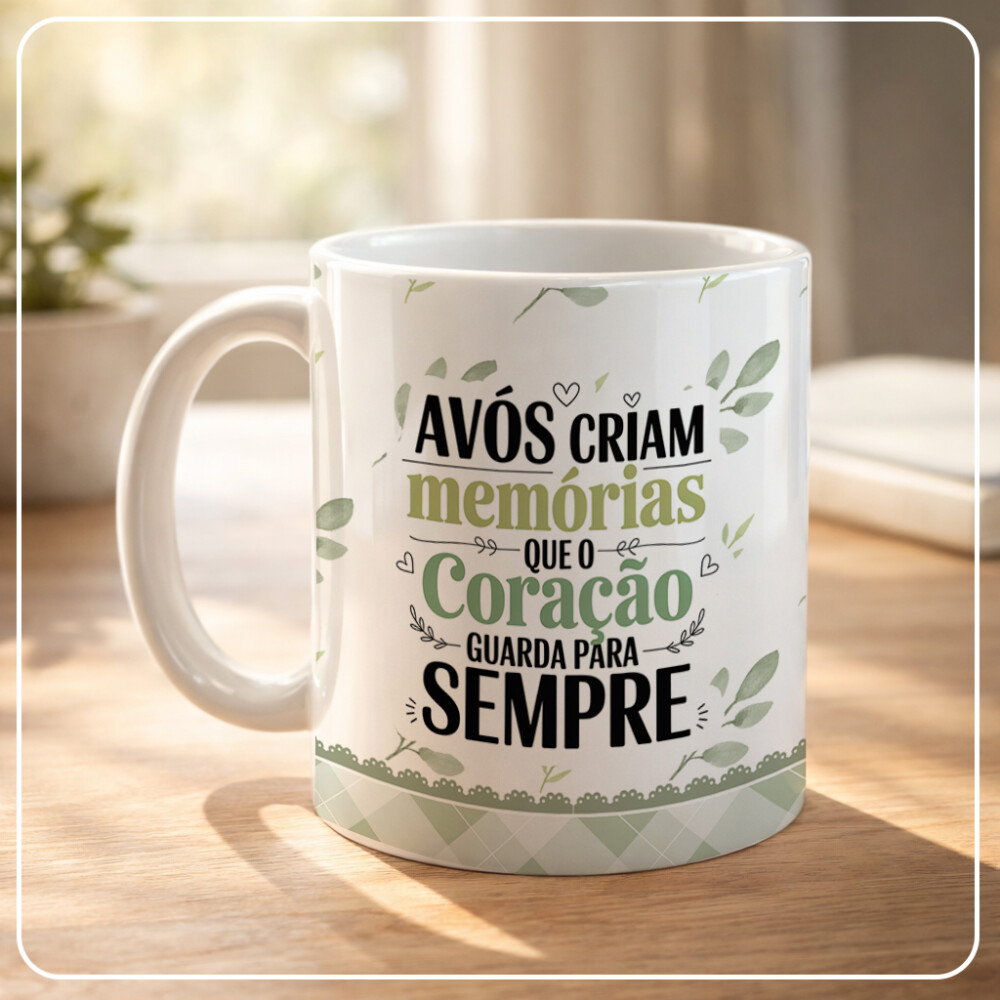 Arquivo de Sublimação Canecas Dia dos Avós Png #1777