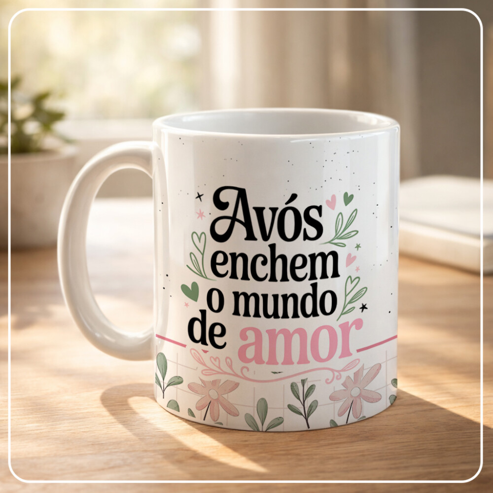 Arquivo de Sublimação Canecas Dia dos Avós Png #1777