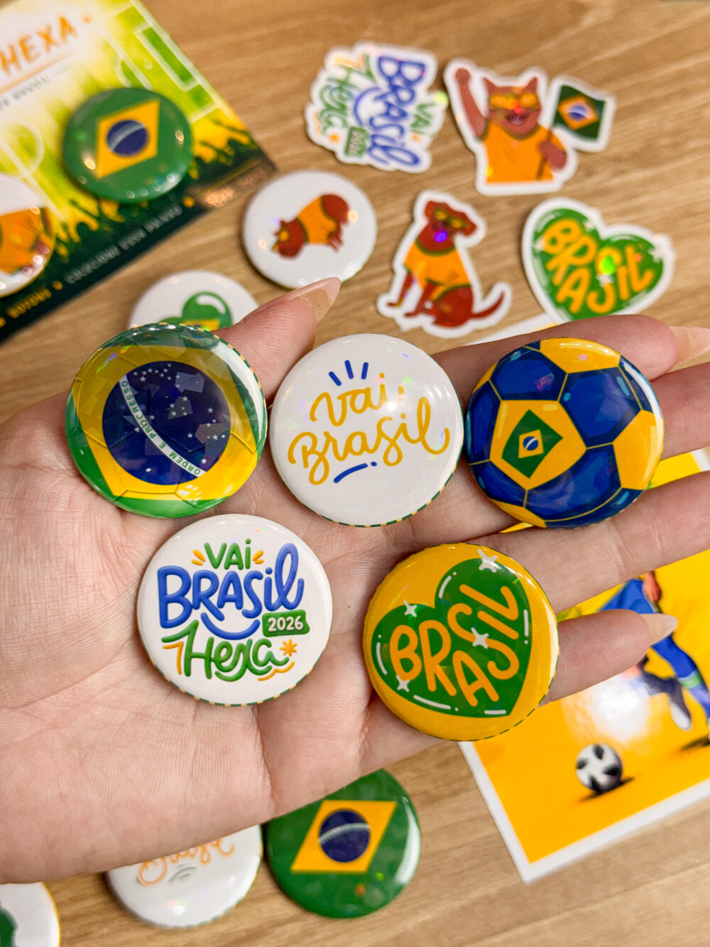 Arquivo de Corte Futebol Brasil 2026 Botton DXF/STUDIO/PNG #1778