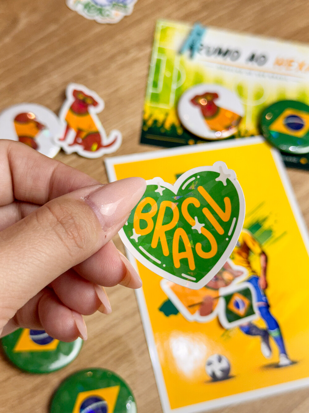 Arquivo de Corte Futebol Brasil 2026 Botton DXF/STUDIO/PNG #1778