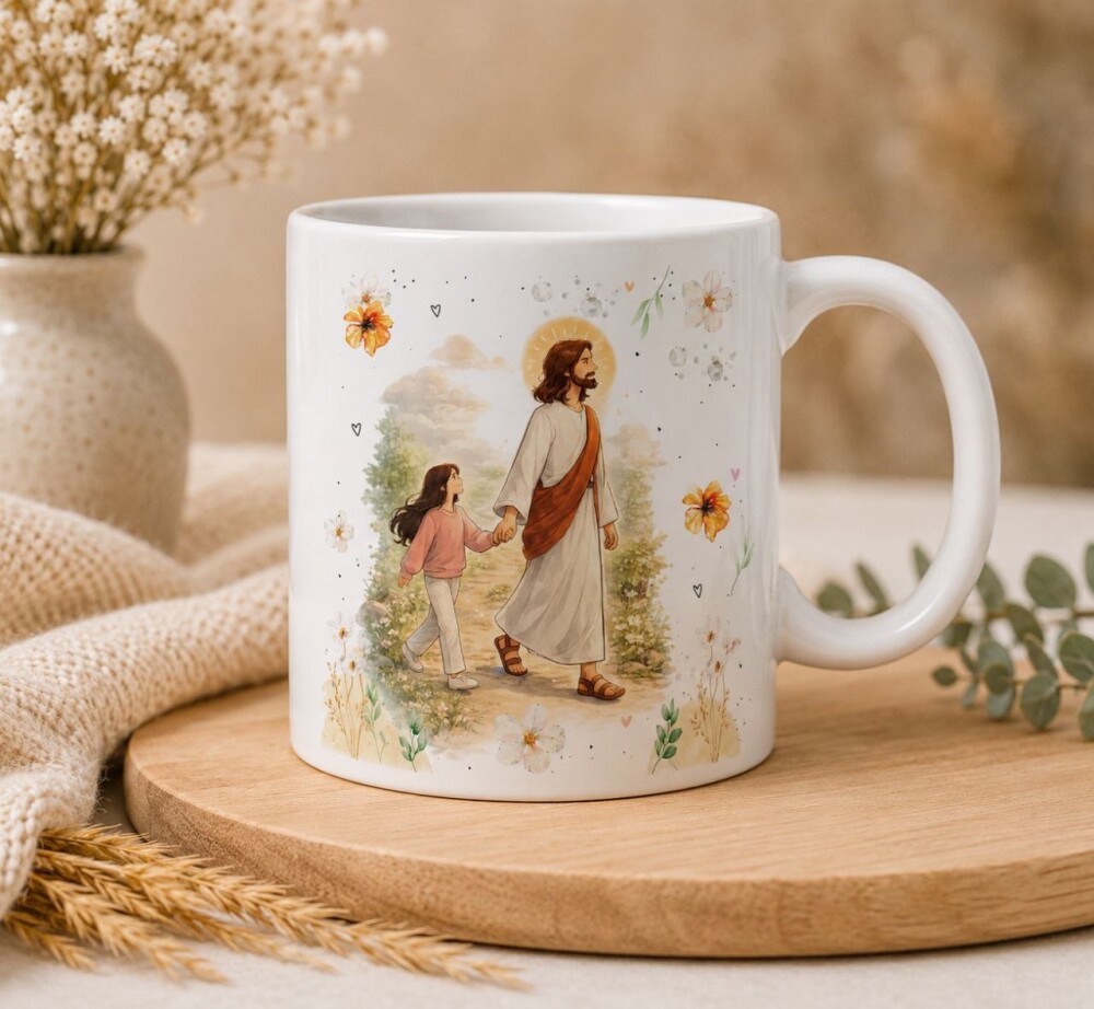 Arquivo de Sublimação Canecas Jesus CANVA #1781