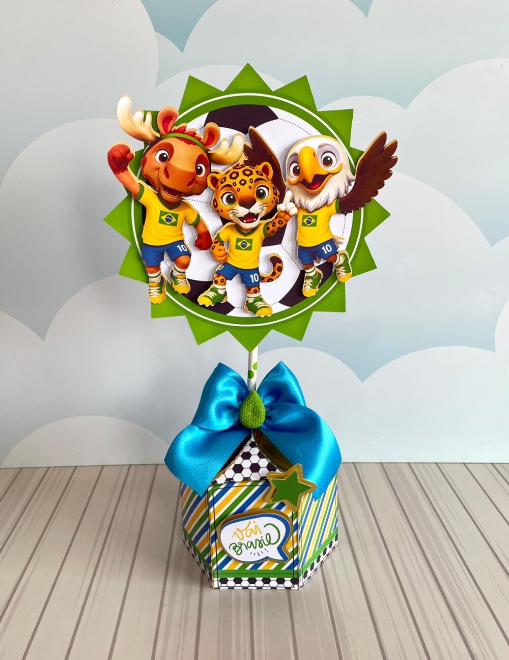 Arquivo de Corte Futebol Brasil Hexa PDF/STUDIO #1795