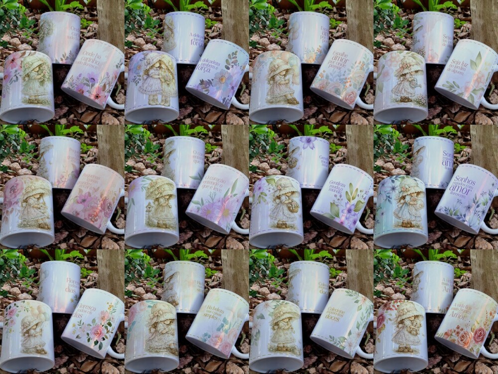 Arquivo de Sublimação Canecas Papel de Carta CDR/PDF/PNG #1803