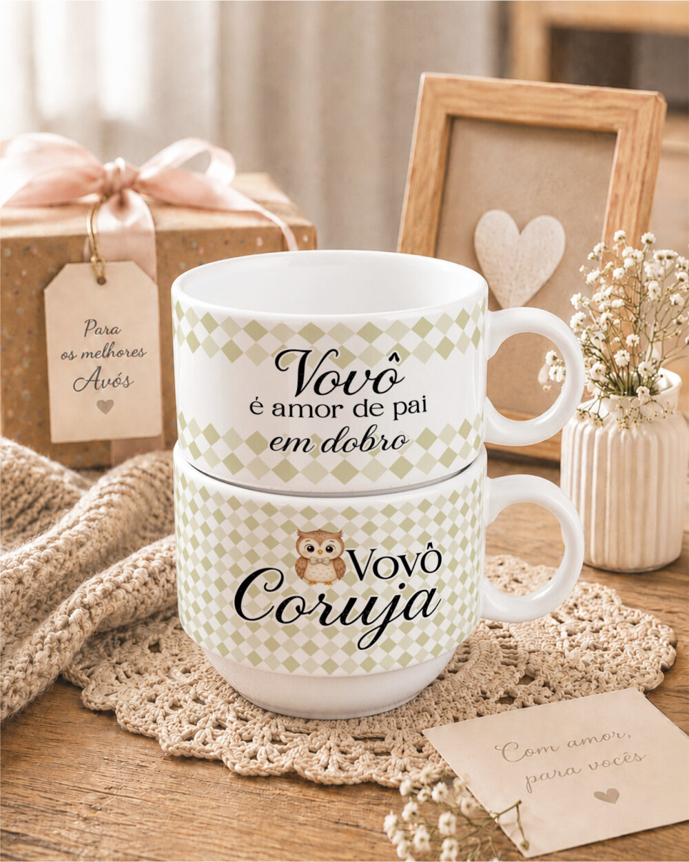 Arquivo de Sublimação Xícaras Dia dos Avós Cdr/Jpg #1818