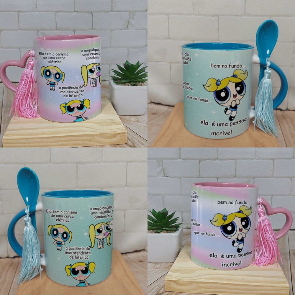 Arquivo de Sublimação Caneca Lindinha Meninas Superpoderosas PN