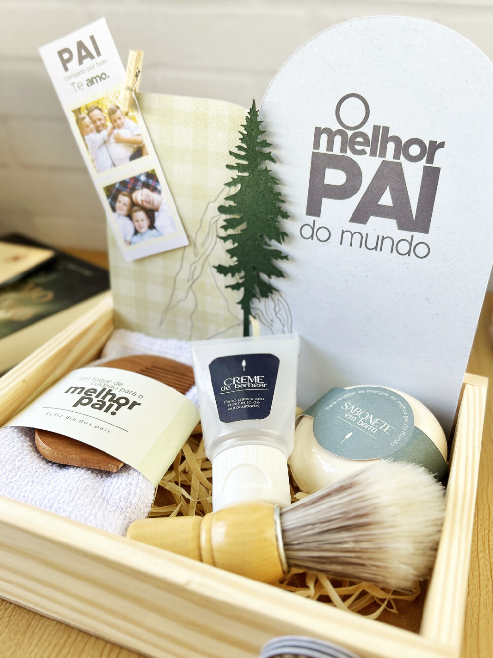 Arquivo de Corte Dia dos Pais Futebol Cenário Cesta PDF/PNG/DXF/