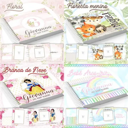 Arquivo de Corte 4 Livros do Beb� Newborn Pdf/png #5583
