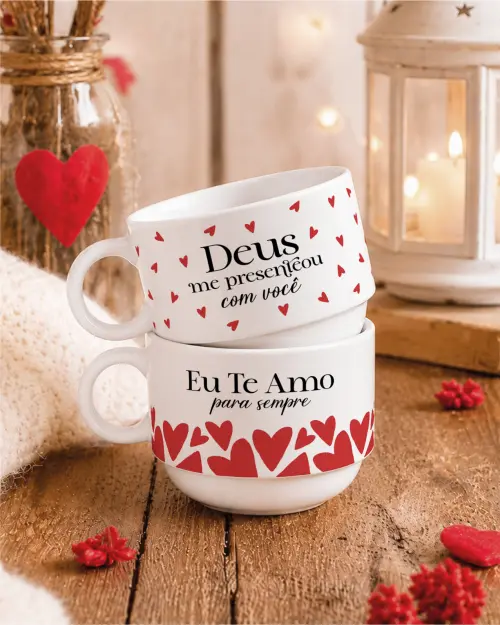 Arquivo Digital de Sublimação Xícaras Dia dos Namorados CDR/PD