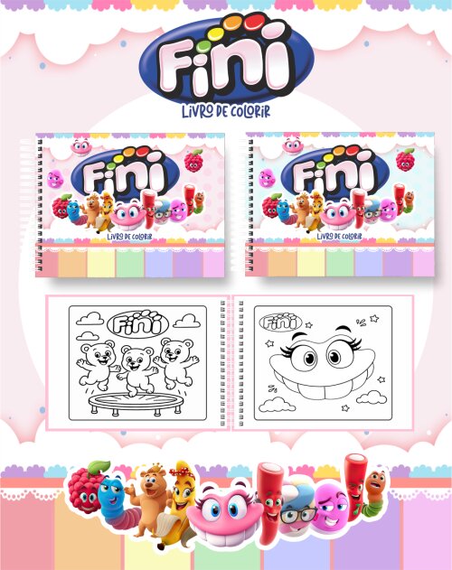 Arquivo de Corte 10 Temas Livro de Colorir Pdf/png #9382