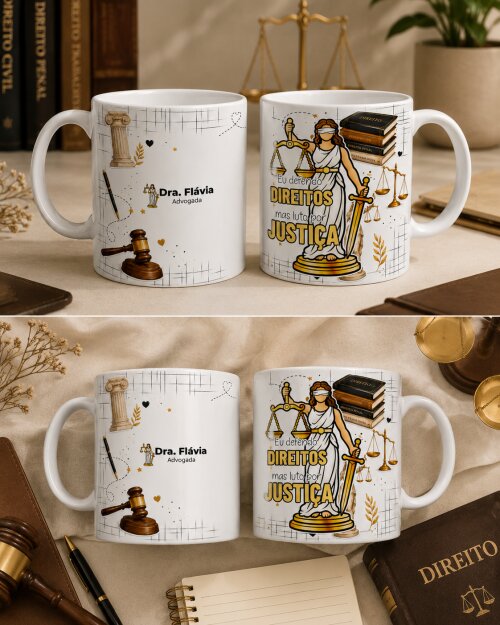 Arquivo de Sublimação Canecas Advogado Advocacia CDR/PDF/PNG #1812