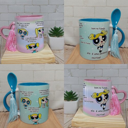 Arquivo de Sublimação Caneca Lindinha Meninas Superpoderosas PNG #1833