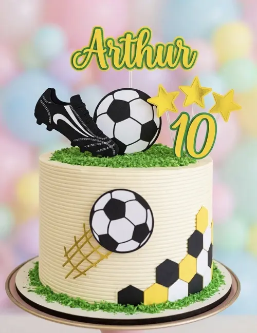 Topo de Bolo Futebol