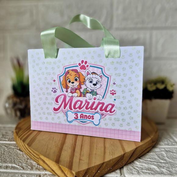 Sacolinha Personalizada Skye - Lembrancinha Festa Skye Verd