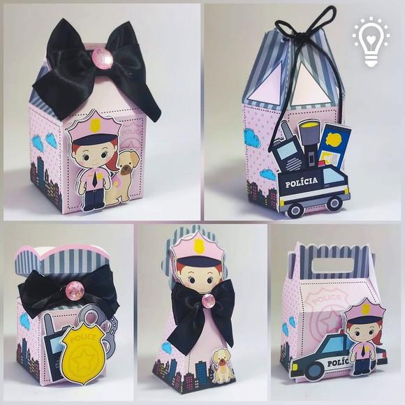 Personalizados Policia Menina - 30 Peças