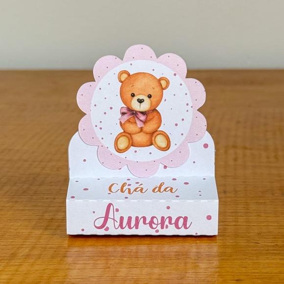 Porta Bis - Ursinho Rosa - Chá de Bebê
