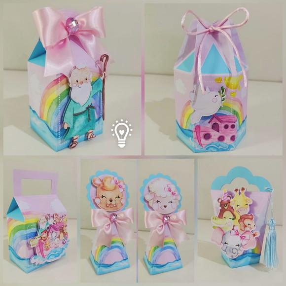 Personalizados Arca de Noé Menina - 20 Itens
