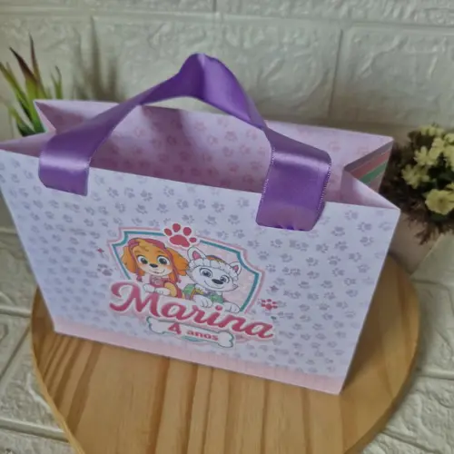 Sacolinha Personalizada Skye - Lembrancinha Festa Skye
