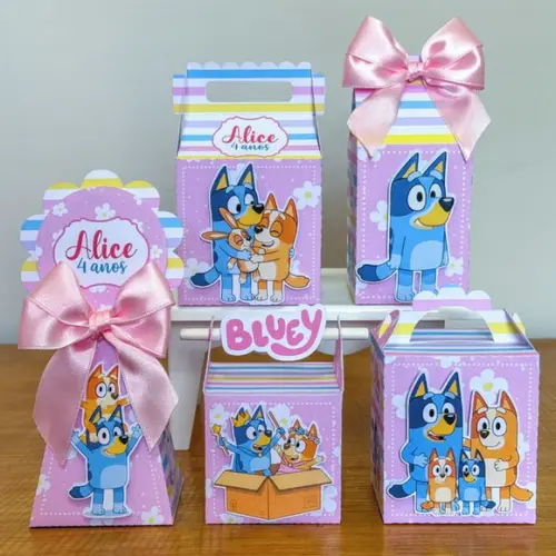 Personalizados Bluey Menina - 10 Peças