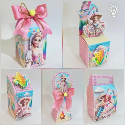 Personalizados Barbie Junina - 10 Itens