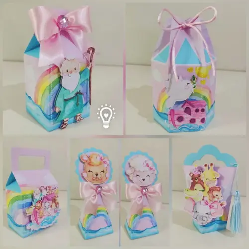 Personalizados Arca de Noé Menina - 20 Itens