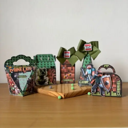 Kit Festa 20 Peças Minecraft