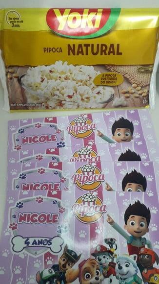 Adesivo Frente Pipoca de Microondas