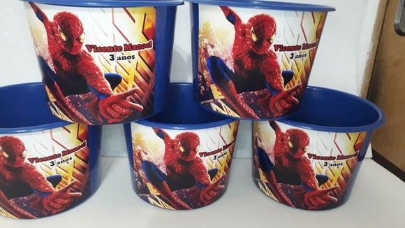 Balde de Pipoca 1,5l Personalizado Homem Aranha