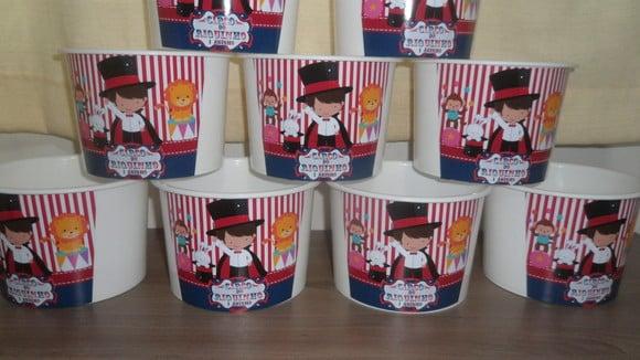 Balde de Pipoca 1,5l Personalizado Circo