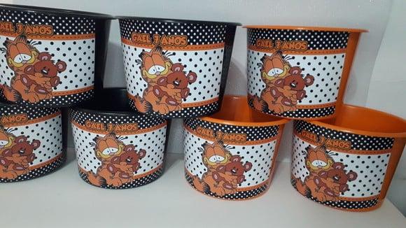 Balde de Pipoca 1,5l Personalizado Garfield