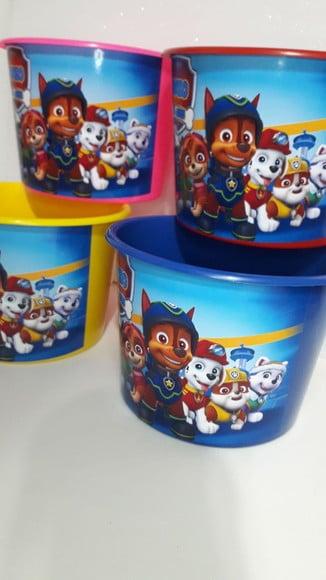 Balde de Pipoca 1,5l Personalizado Patrulha Canina