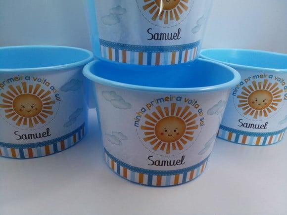 Balde de Pipoca 1,5l Personalizado Raio de Sol